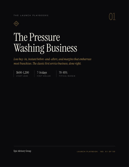 Pressure Washing field guide