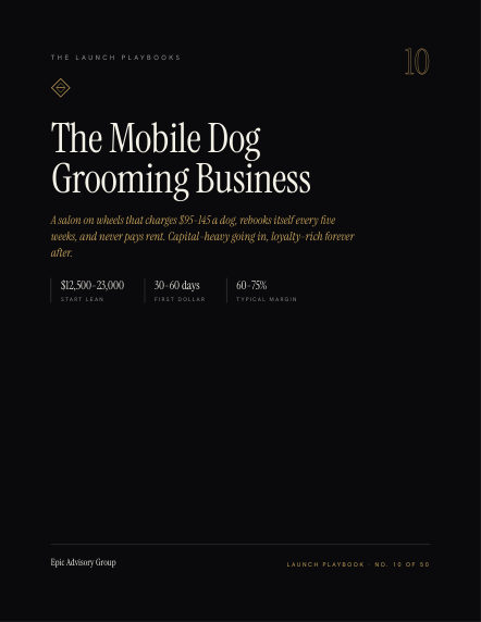 Mobile Dog Grooming field guide