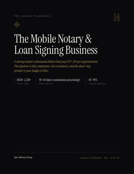 Mobile Notary & Loan Signing field guide