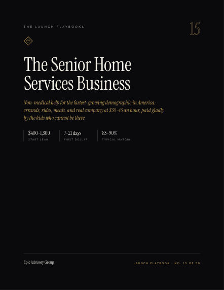 Senior Home Services field guide