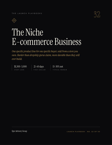 Niche E-commerce field guide