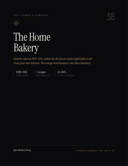 Home Bakery field guide