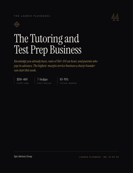 Tutoring & Test Prep field guide