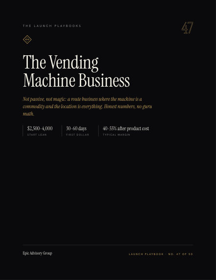 Vending Machines field guide